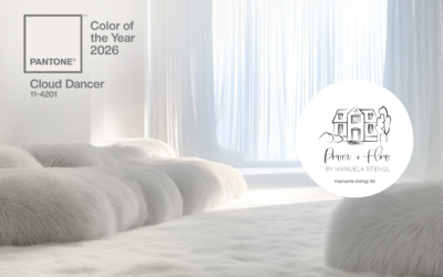 Trendfarbe 2026: PANTONE Cloud Dancer für Klarheit und RuheWas passiert, wenn eine Farbe fast nichts sagt – und gerade dadurch alles ausdrückt? Die Trendfarbe 2026 von PANTONE heißt Cloud Dancer. Ein sanftes Weiß, das Räume öffnet und die Sehnsucht nach Klarheit, Leichtigkeit und Ruhe symbolisiert.